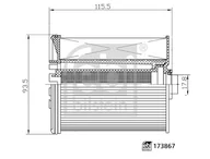 Filtry paliwa - Filtr paliwa Febi Bilstein 173867 - miniaturka - grafika 1