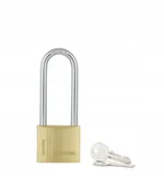 Kłódki - Gerda Kłódka mosiężna 50 mm długi pałąk blister - miniaturka - grafika 1