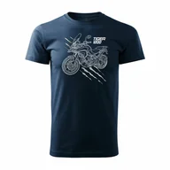 Koszulki męskie - Koszulka dla taty na Dzień Ojca, prezent, motocyklowa z motocyklem na motor Triumph Tiger 1202, rozmiar 2XL - miniaturka - grafika 1