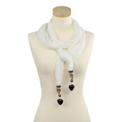 Apaszki i szaliki damskie - Szal Serce Na Dłoni - miniaturka - grafika 1