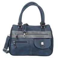 Torebki damskie - Średnia Torebka Damska Charm&Shape na ramię Granatowa - miniaturka - grafika 1