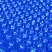 Akcesoria do basenów - vidaXL vidaXL Pływająca folia solarna na basen, PE, okrągła, niebieska (381 cm) - miniaturka - grafika 1