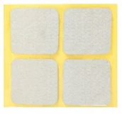 Meble modułowe i akcesoria - Podkładka filcowa samoprzylepna biała 40 x 40 4 sztuki ANDPOL - miniaturka - grafika 1