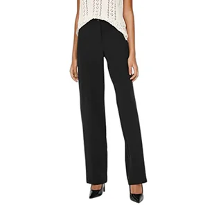 ONLY Spodnie damskie Straight Fit, czarny, 40 - Spodnie damskie - miniaturka - grafika 1