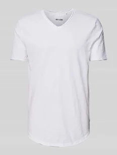 T-shirt z dekoltem w serek model ‘BENNE’ - Koszulki męskie - miniaturka - grafika 1