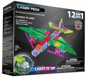 Klocki - Laser Pegs 12 in 1 Cargo Plane G1670B - miniaturka - grafika 1