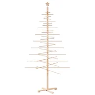 Choinki - vidaXL Drewniana choinka do udekorowania, 210 cm, lite drewno sosnowe - miniaturka - grafika 1