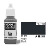 Akcesoria i części modelarskie - VALLEJO Farba Nr169 Blac k Matt 17ml Matt - miniaturka - grafika 1