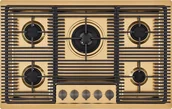 Płyty gazowe do zabudowy - Foster MILANELLO HOB 5G FL.M.GOLD - miniaturka - grafika 1