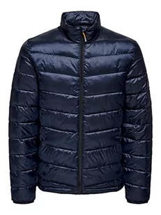 ONLY & SONS Męska kurtka ONSCARVEN Regular Fit XS S M L XL XXL czarno-zielona, granatowy, S - Kurtki męskie - miniaturka - grafika 1