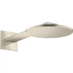 Axor ShowerSolutions deszczownica 25 cm okrągła z ramieniem ściennym nikiel szczotkowany 35296820 - Deszczownice - miniaturka - grafika 1