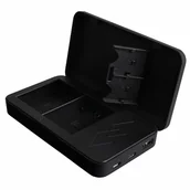 Ładowarki i akumulatory - Ładowarka Patona Canon LP-E6 z funkcją power banku i miejscem na karty pamięci - miniaturka - grafika 1