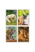 Notesy i bloczki - kołonotatnik a7/40k kratka animals (20szt) - miniaturka - grafika 1