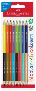 Kredki Dwustronne 8 na 16 Kolorów Faber-Castell - Kredki, ołówki, pastele i pisaki - miniaturka - grafika 1