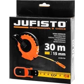 Poziomice, łaty, miary - Jufisto Taśma miernicza 30 m x 15 mm - miniaturka - grafika 1