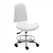 Krzesła i taborety kosmetyczne - physa Krzesło kosmetyczne - 44 - 58 cm - 150 kg - białe RUE WHITE - miniaturka - grafika 1