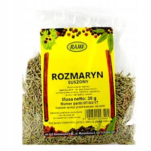 Rozmaryn suszony 30g Rami - Przyprawy i zioła sypkie - miniaturka - grafika 1