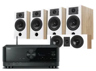 Kino domowe - Yamaha RX-V6A (czarny) + Diva 3 + 3 + 7 (dąb) - miniaturka - grafika 1