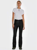 Spodnie damskie - Noisy May Spodnie z imitacji skóry Sallie 27018425 Czarny Skinny Fit - miniaturka - grafika 1