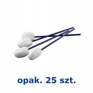 Akcesoria medyczne - Waciki kuliste włókninowe na plastikowym patyku 25szt - miniaturka - grafika 1