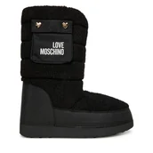 Śniegowce damskie - Śniegowce LOVE MOSCHINO JA24452G0NISM00A Czarny - miniaturka - grafika 1