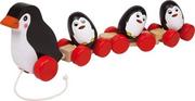 Zabawki interaktywne dla dzieci - Small Foot Design zabawka do ciągniecia Rodzina pingwinów - miniaturka - grafika 1