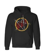 Bluzy męskie - bluza SLAYER - PENTAGRAM DISTRESSED, kangurka z kapturem-XXL - miniaturka - grafika 1