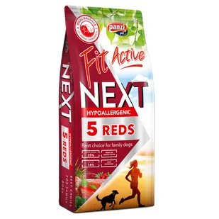 FitActive Next Hypoallergenic Adult Five Reds - 15 kg - Sucha karma dla psów - miniaturka - grafika 1
