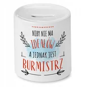 Skarbonki - Skarbonka Dla Burmistrza na Urodziny na Prezent z Nadrukiem ze Zdjęciem - miniaturka - grafika 1