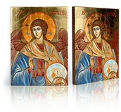 Ikony i obrazy sakralne - Ikona religijna Archanioł Gabriel - miniaturka - grafika 1