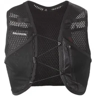 Kurtki i kamizelki sportowe męskie - Kamizelka do biegania Salomon Active Skin 4 No Flasks Rozmiar: L / Kolor: czarny/biały - miniaturka - grafika 1