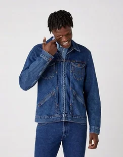 Męska Kurtka Jeansowa Wrangler Brad Jacket Spoilt Brad W456Sf42P-M - Kurtki męskie - miniaturka - grafika 1