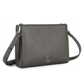 Torebki damskie - Torebka Damska Listonoszka LUIGISANTO Szara Eko - miniaturka - grafika 1
