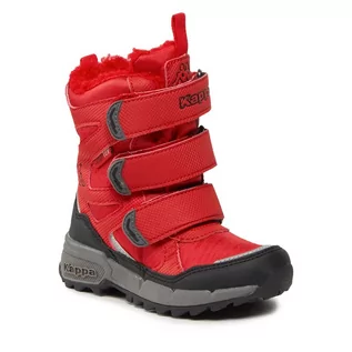 Buty dla dziewczynek - Śniegowce Kappa 260902K Red/Black - grafika 1