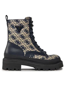 Guess Trapery Bada FL7BDA FAL10 Granatowy - Botki damskie - miniaturka - grafika 1