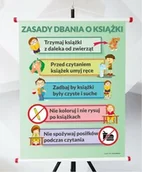 Pomoce naukowe - Plansza- Zasady dbania o książki - miniaturka - grafika 1