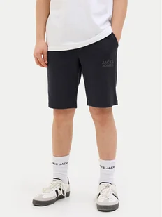 Jack&Jones Junior Szorty sportowe New Soft 12204818 Czarny Slim Fit - Spodenki damskie - miniaturka - grafika 1