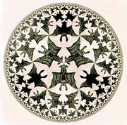 Przyborniki na biurko - SZKLANY PRZYCISK DO PAPIERU Circle Limit IV: Angels and Demons - Escher - Parastone - miniaturka - grafika 1