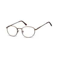 Okulary korekcyjne, oprawki, szkła - Lenonki zerowki Okulary Oprawki korekcyjne 794E brazowe - miniaturka - grafika 1