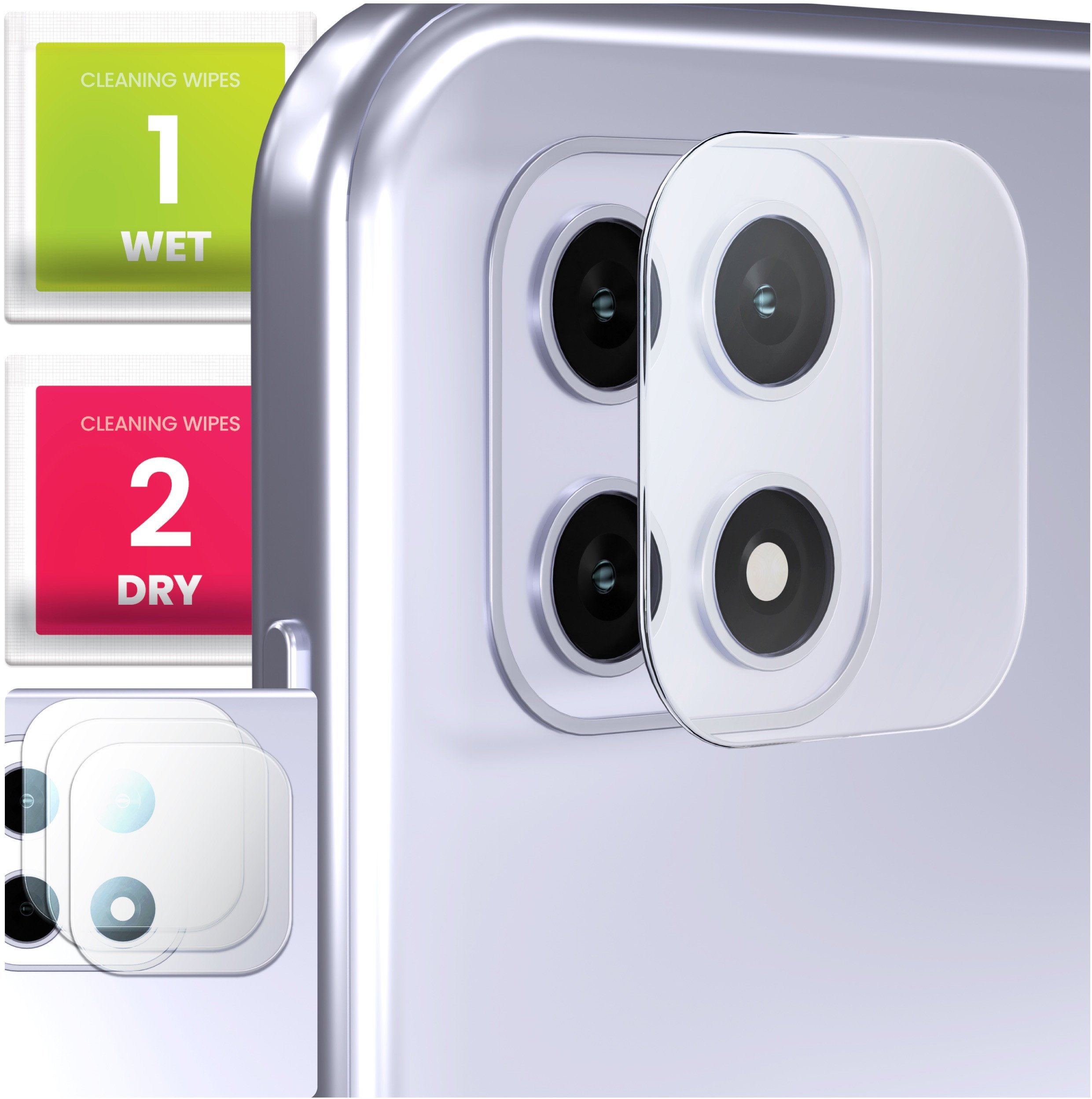 3-PAK Szkło Na Aparat Do Samsung Galaxy A22 5G Hartowane, Na Obiektyw, 9H