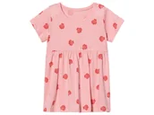 Sukienki i spódniczki dla dziewczynek - lupilu® Sukienka niemowlęca z bawełny (74/80, Różowy) - miniaturka - grafika 1