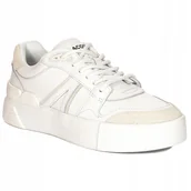 Sneakersy damskie - Sneakersy półbuty damskie Lacoste L00107224SF-WHB białe r.40 - miniaturka - grafika 1