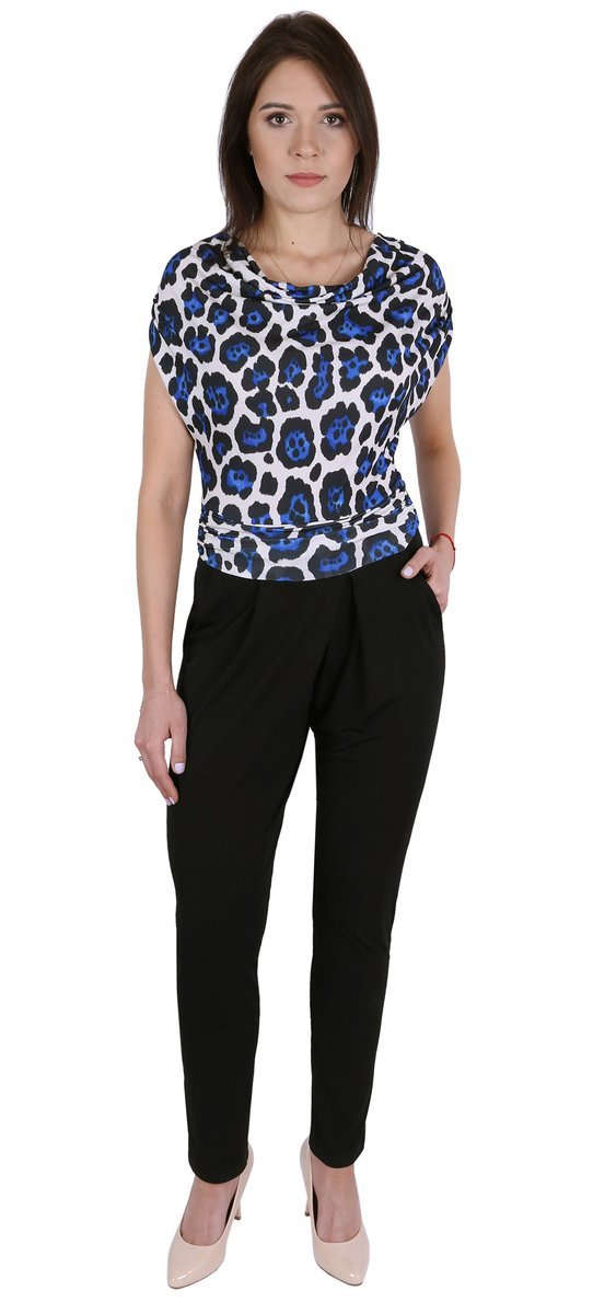 Kombinezon spodnium, niebieska panterka John Zack S