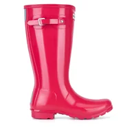 Buty dla dziewczynek - Kalosze Hunter JFT6000RGL-RBP Różowy - miniaturka - grafika 1