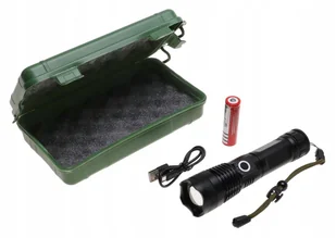 Latarka czołowa akumulatorowa USB 800 lm - Latarki - miniaturka - grafika 1