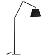 Lampy stojące - Czarna lampa jadalniana Zyta AZ1849+AZ2600 Azzardo podłogowa regulowana z abażurem - miniaturka - grafika 1