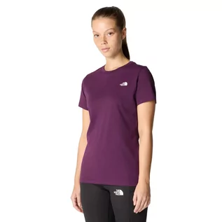 Koszulki i topy damskie - Damski t-shirt The North Face Simple Dome black currant purple - M - grafika 1