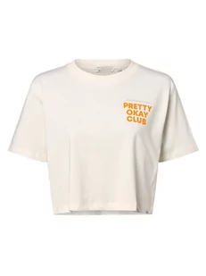 Tom Tailor Denim - T-shirt damski, biały - Koszulki i topy damskie - miniaturka - grafika 1