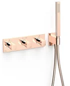 Baterie wannowe i prysznicowe - Bateria podtynkowa TRES B-system 24-K Różowe Złoto 30725301OP - miniaturka - grafika 1