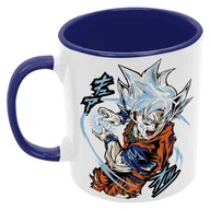 Kubki - Dbzgokuultra Kubek Ceramiczny Prezent Tasse Mug Anime Manga Japan Animation Dragon Ball Z Goku Vegeta Kamehameha, Ciemnoniebieski 330 ml - miniaturka - grafika 1